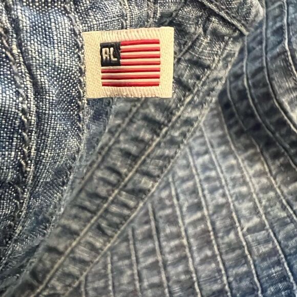 Vintage Polo Jeans company Ralph Lauren denim ruffle skirt. Size 12. Western. - Picture 5 of 10